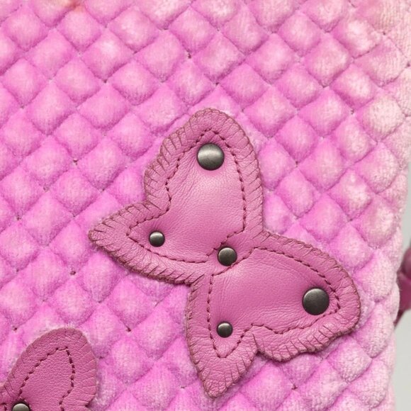 BOTTEGA VENETA Shoulder Bag Velor Purple Auth 120966 - Picture 14 of 16